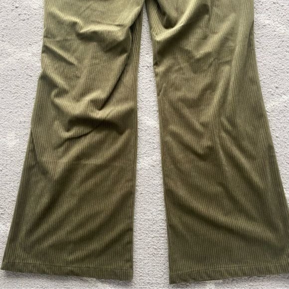 Cider Pants & Jumpsuits Cider Corduroy Wide Leg Olive Green Pants Xl Poshmark
